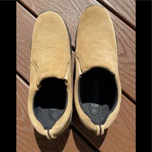 Mens Guide Gear Leather Casual Slip On Moccasin Sz 8.5